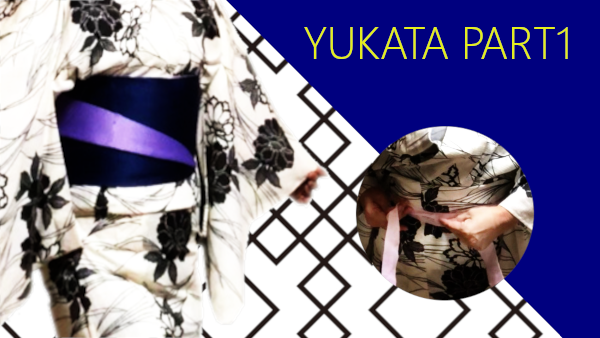How to put on yukata part 1 : from putting on yukata to tying koshihimo