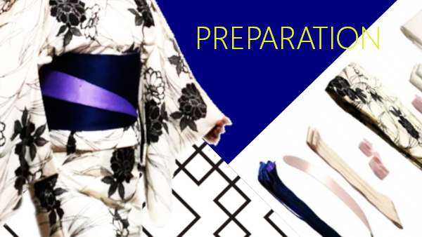 Preparation for yukata lessons